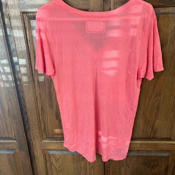 NATION LTD one size coral colored front pocket tee - Picture 5 of 8